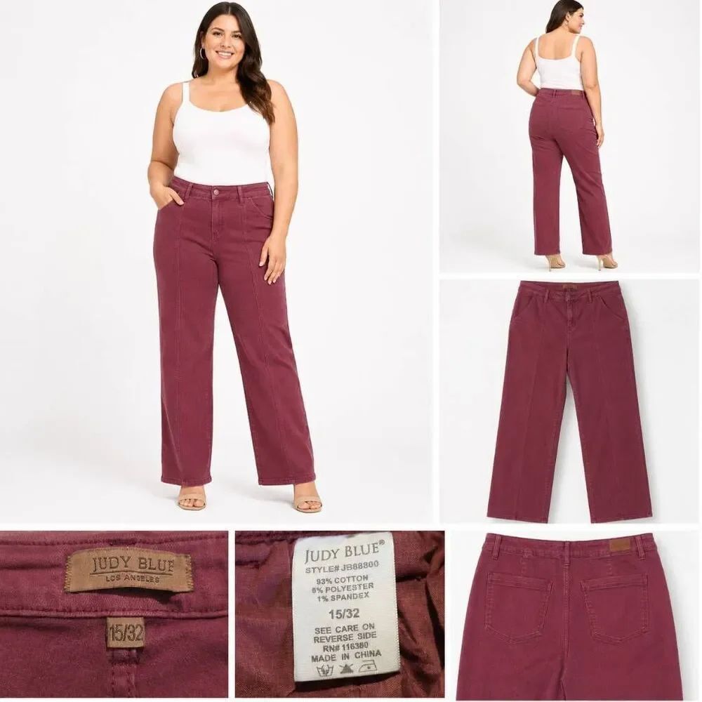Judy Blue Pink Bootcut Stretch Jeans Women's 15/32